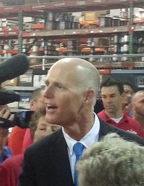 Gov. Rick Scott in Naples Friday April 19, 2013