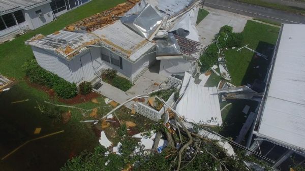 Riviera Golf Estates after Irma mobile home