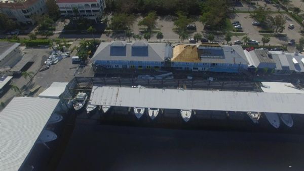 Aerial Naples Tin City after Irma